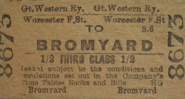 Bromyard Ticket - GWR